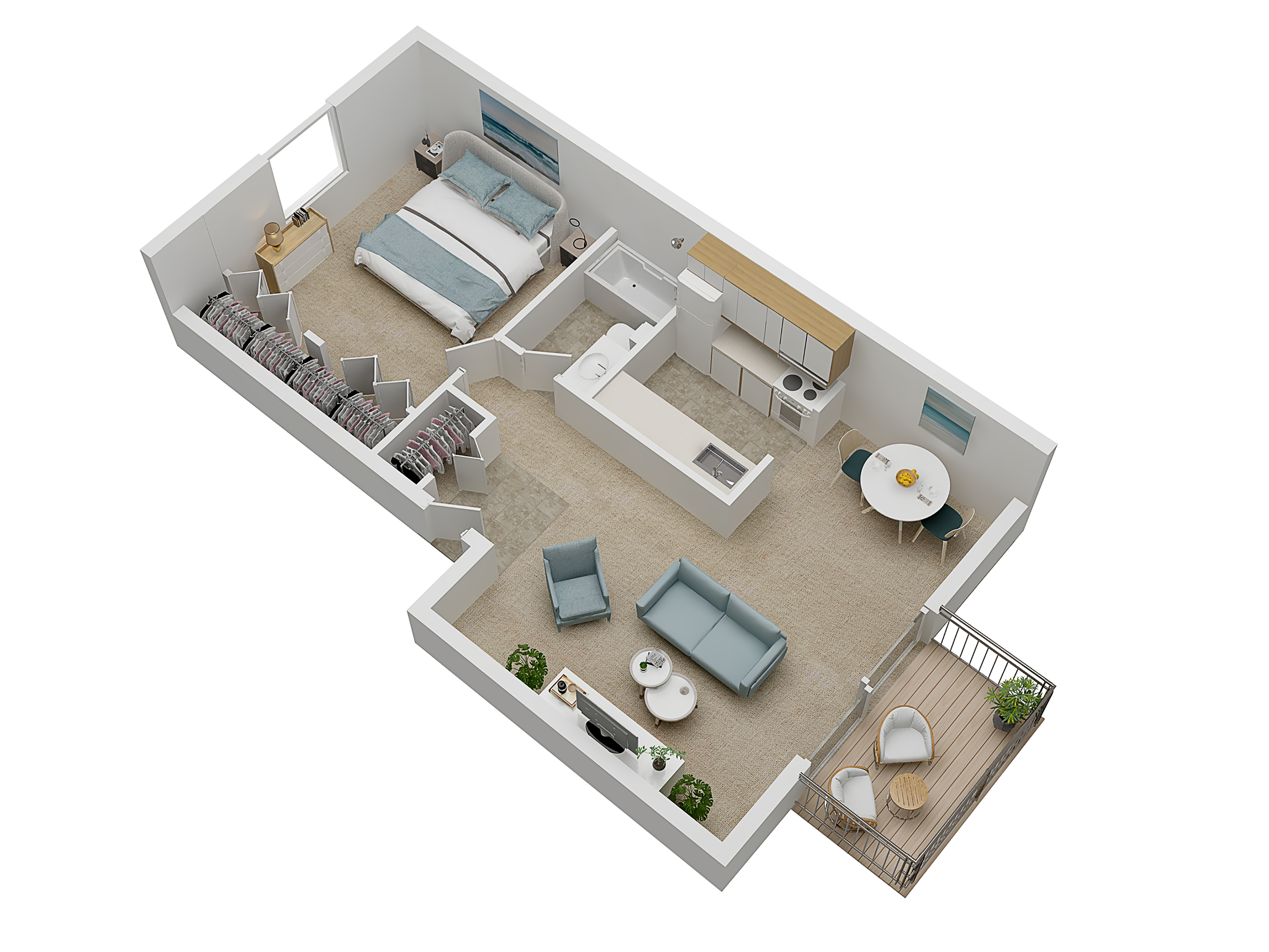 Floorplans for Spruce Knob apartments in Ann Arbor, Michigan 1 2