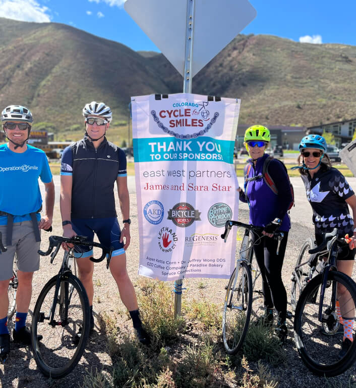 Biking sponsored event