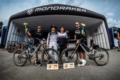 Mondraker racer Laurie Greenland podiums on the Marabor track of the 2021 UCI Mountain Bike World Cup
