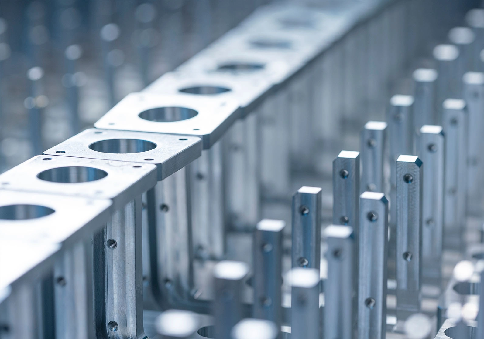 Serial production of CNC machined parts, as machined surface finish