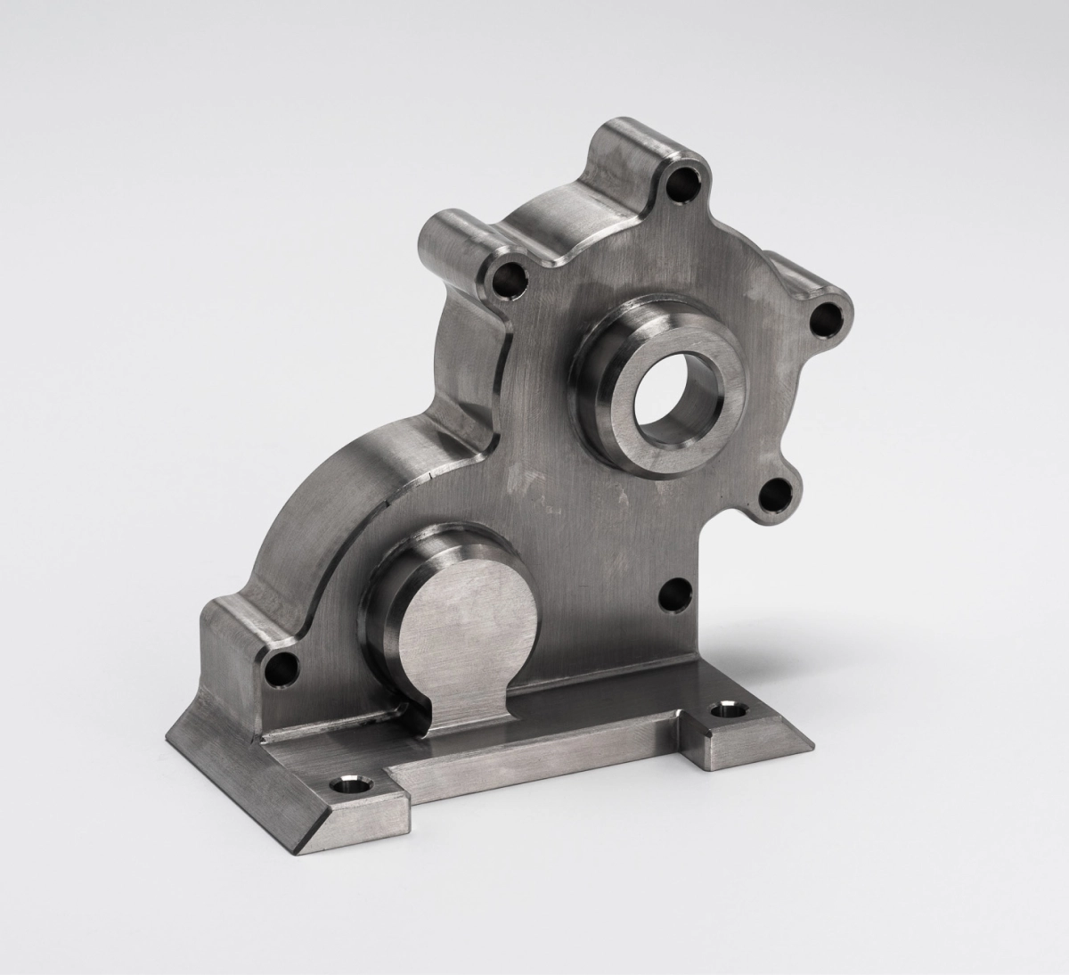 Photo of a stainless steel part in brushed surface finish