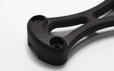 SLS printing nylon dyed black 