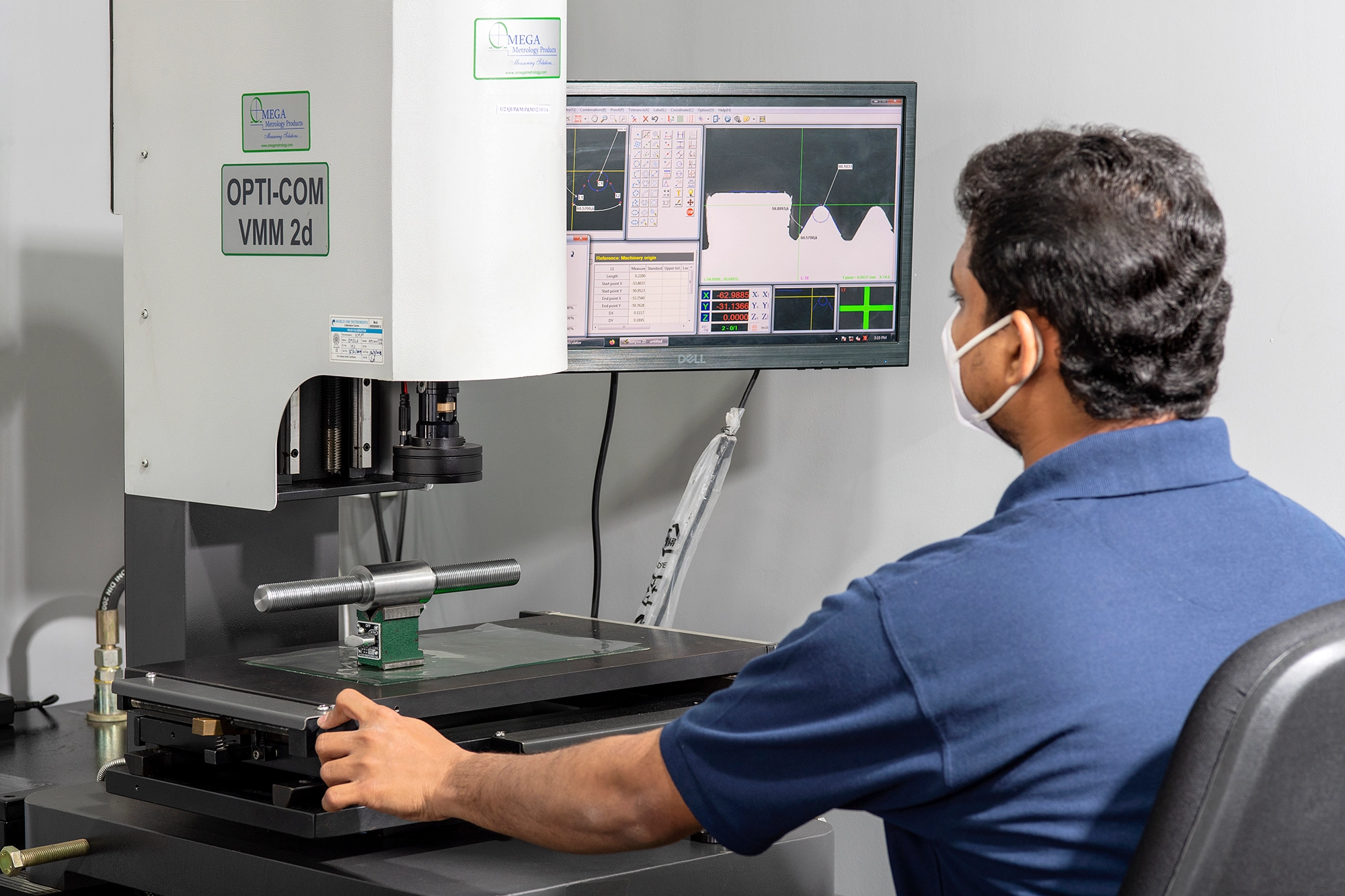 A photograph of our manufacturing partner's quality inspection