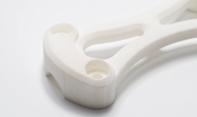 Example of SLS printed part possible drawbacks 