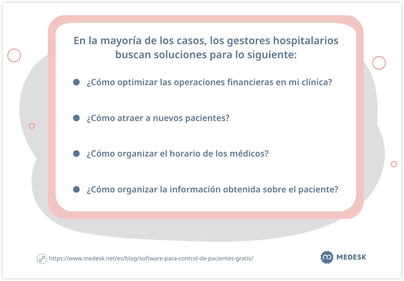 Los cuestiones de los gestores hospitalarios