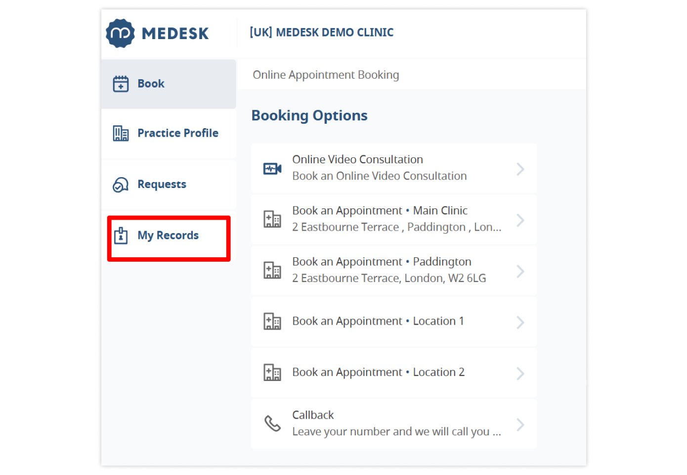 medesk-patient-portal