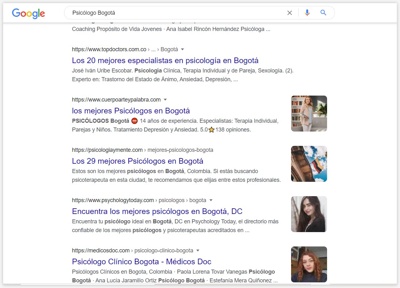 Páginas web