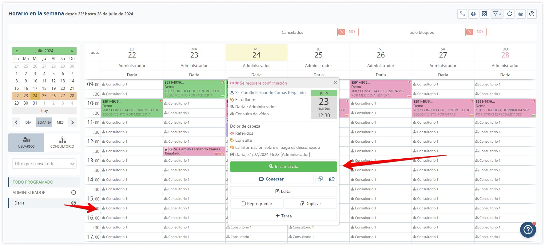 medesk-horario