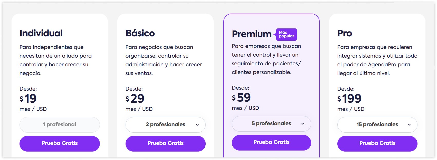 agendapro-precios