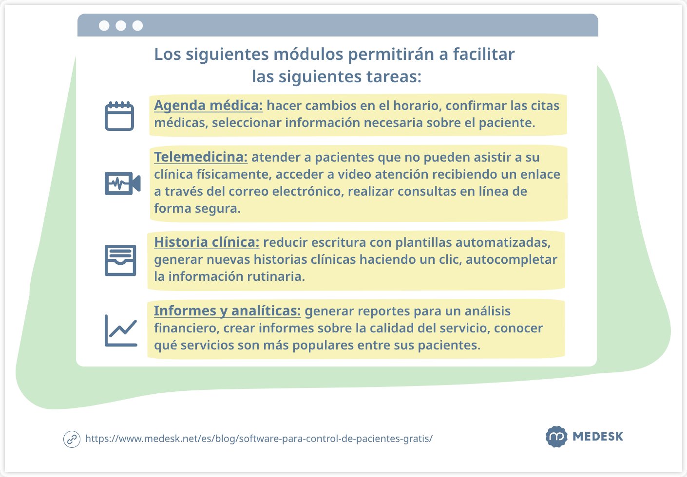 Los módulos para facilitar las tareas