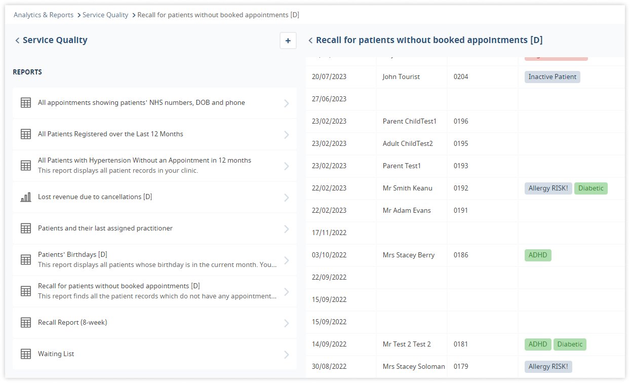 medesk-recall-report