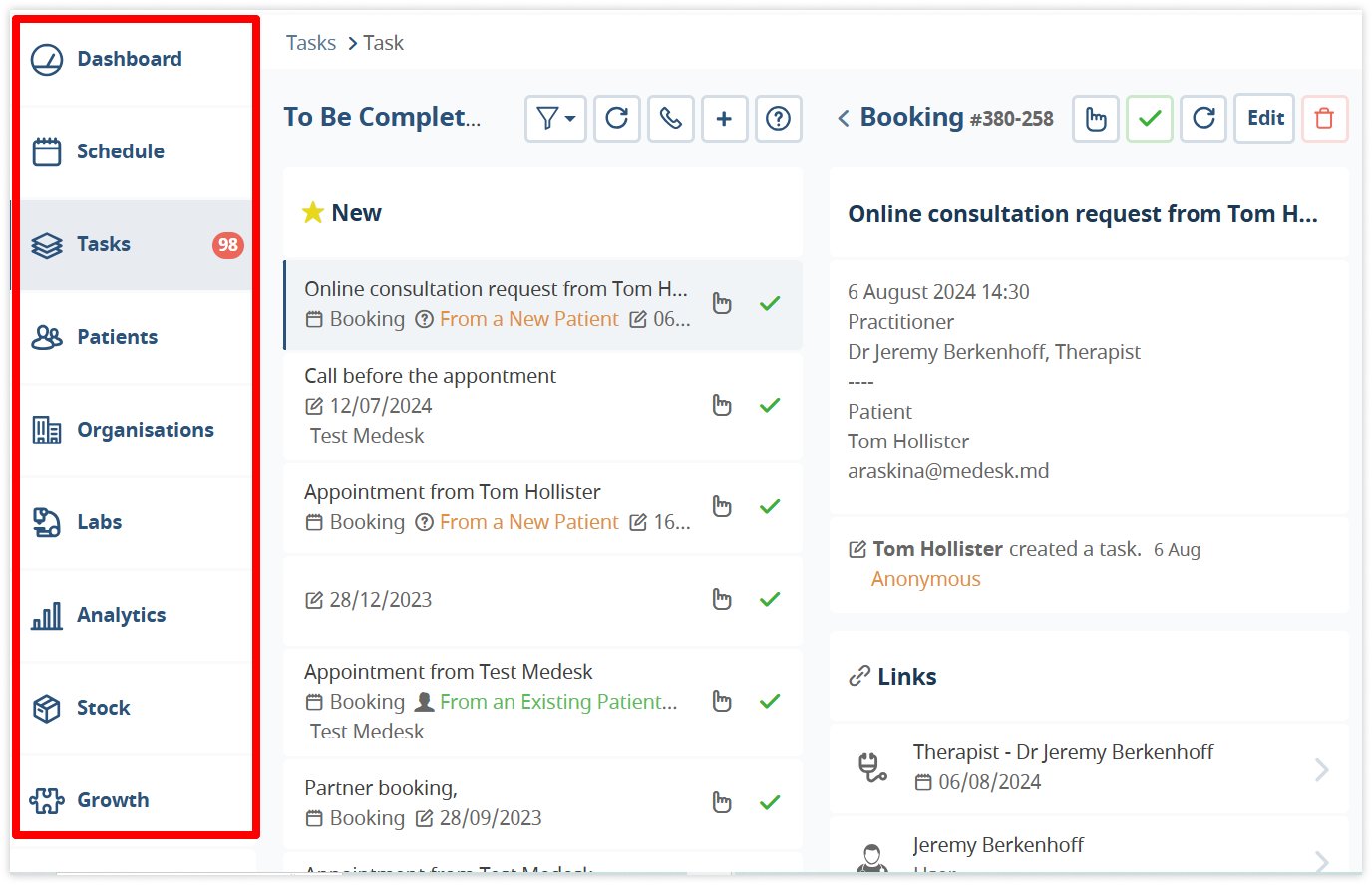 medesk-dashboard