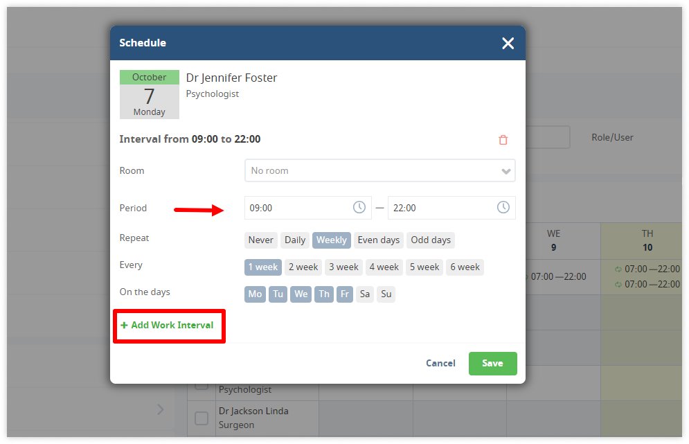 medesk-schedule-setting