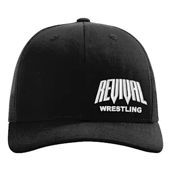 Embroidered logo!

- 60/40 cotton/polyester
- 100% polyester mesh back
- Structured, six-panel, mid pro profile
- Pre-curved bill
- Adjustable plastic snapback