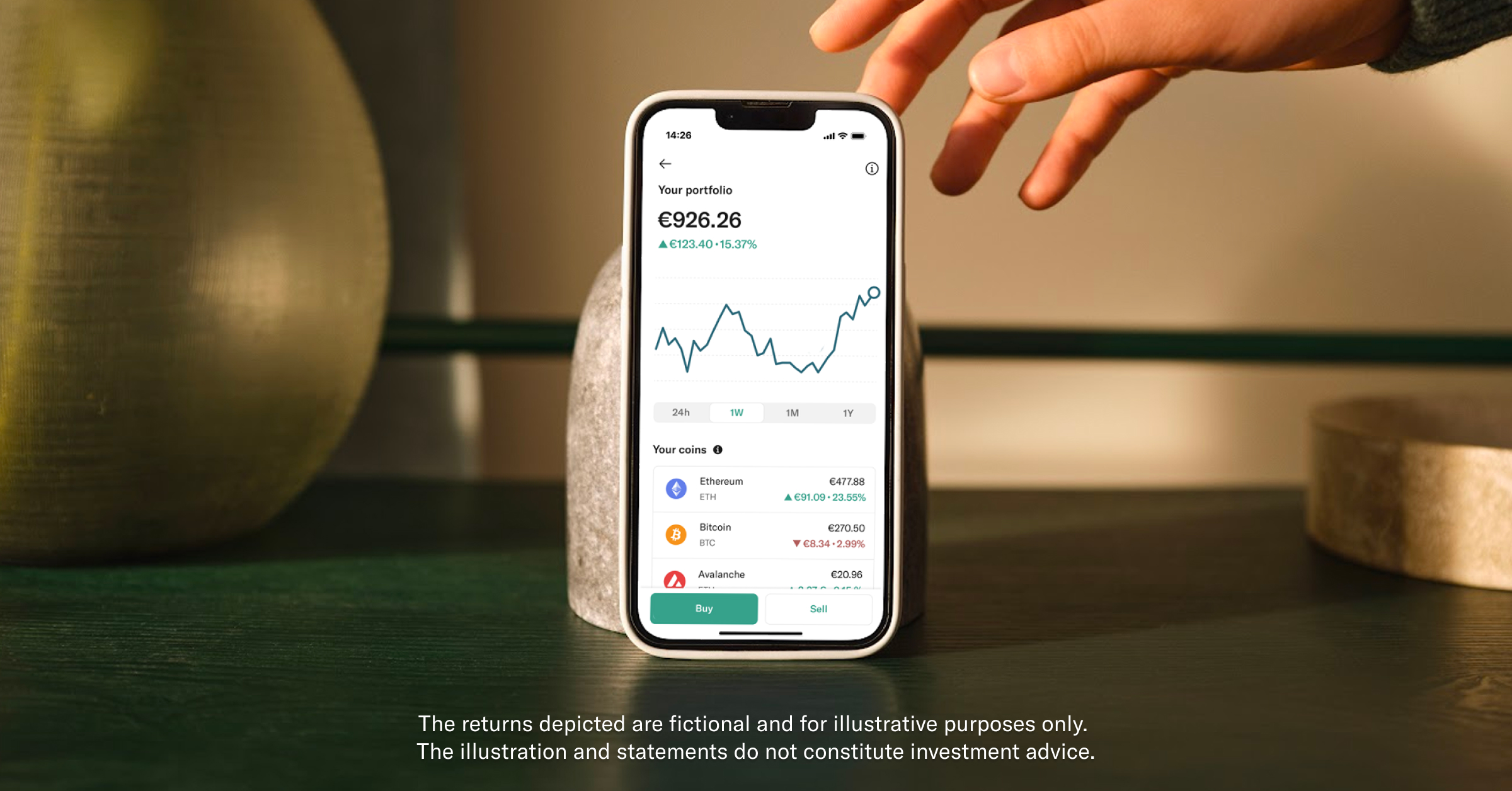 How to read crypto charts on N26.