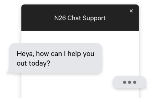N26 Support Chat