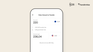 N26 extends its partnership with TransferWise to offer money transfers in over 30 currencies.