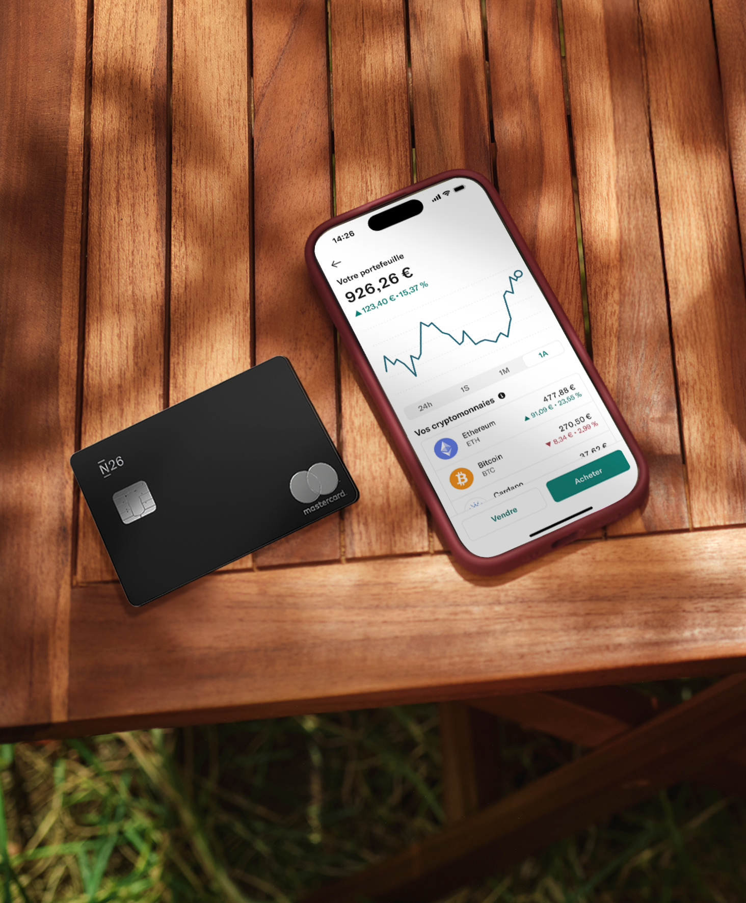 N26 Crypto : achetez et vendez plus de 400 cryptomonnaies