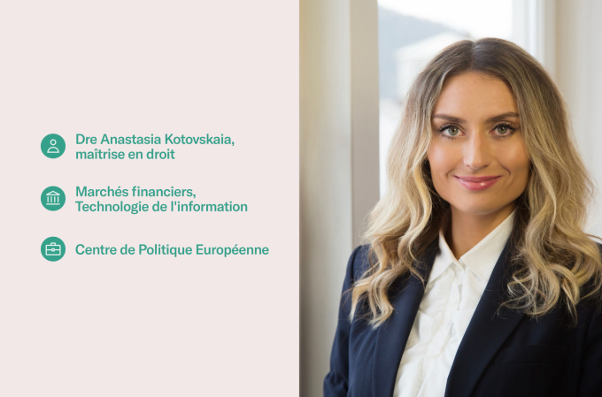 Dre Anastasia Kotovskaia, maîtrise en droit.