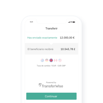 N26 - Cuenta bancaria - Ejemplo de una transacción con TransferWise.
