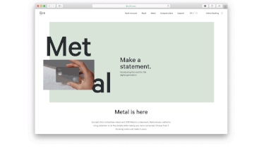 N26 metal branding.