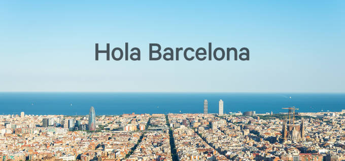 Veduta aerea di Barcellona.