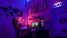 Habitación de un gamer.