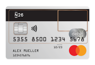 N26 Pressefoto unserer kostenlosen Mastercard Debit.