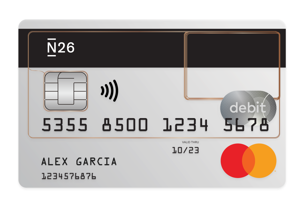 N26 - Prensa - Imagen de nuestra tarjeta de débito Mastercard gratuita