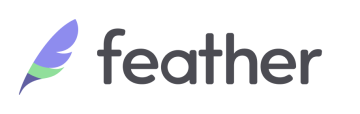 Logo of insurance consulting company Feather.