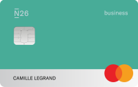 Carte N26 You Business, Menthe.