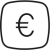 icon with an euro sign