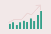 Illustration of a graph with an arrow pointing up.