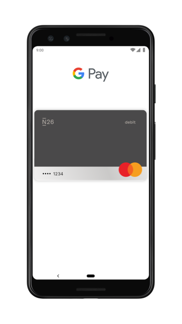 N26 - Google Pay - Ahora funciona con la tarjeta Mastercard.