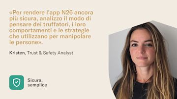 Nella mente dei truffatori online: Kristen, Trust & Safety Analyst.