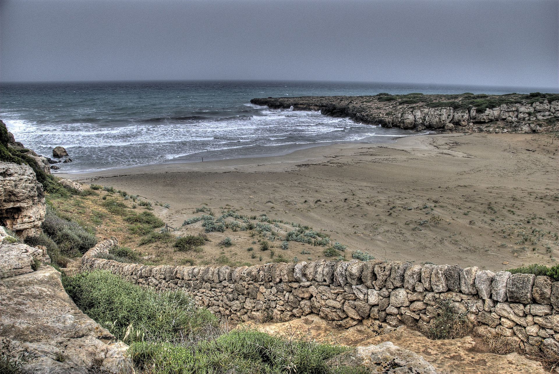 The beach of Calamosche in Sicily.