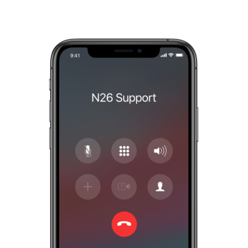 N26 Premium Metal, assistance dédiée par téléphone.