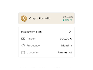 Crypto investment plan.