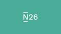 Ein N26-Logo vor einem grünen Hintergrund.