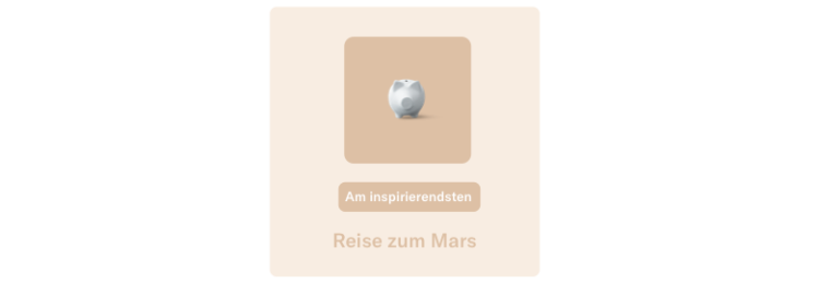 Reise zum Mars - N26 Spaces.