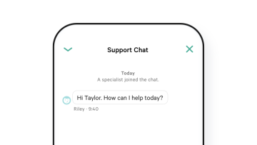 N26 Bank Account Customer Service Chat in App.