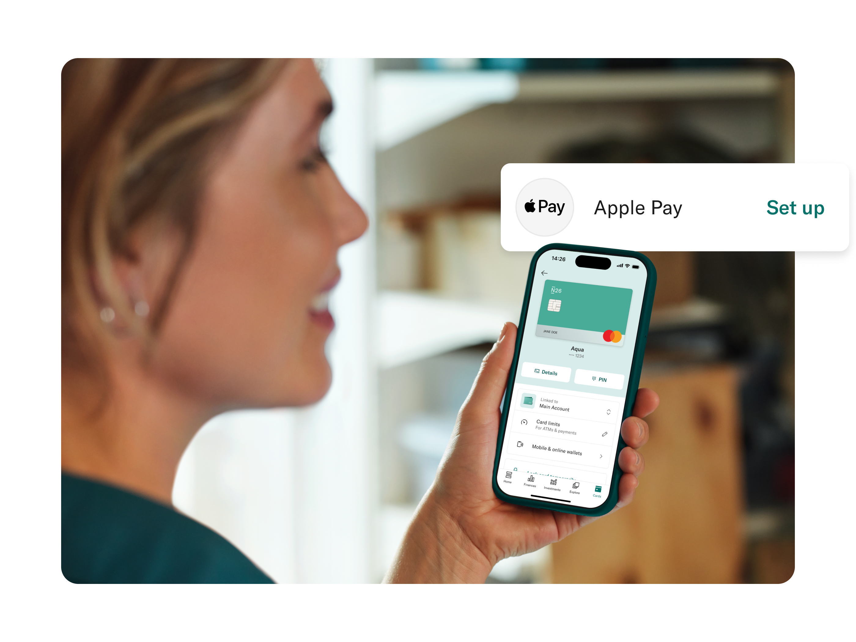 Securely tap and pay with Apple Pay