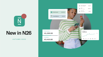 New in N26: features for easier-than-ever finances.