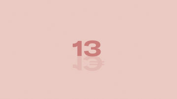 El número 13 donde el 3 es un signo de Euro.