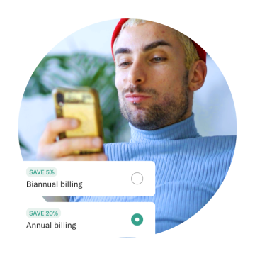 N26 Value notification payments with a background image of a man looking at his mobile.