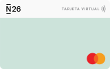 Tarjeta virtual N26.