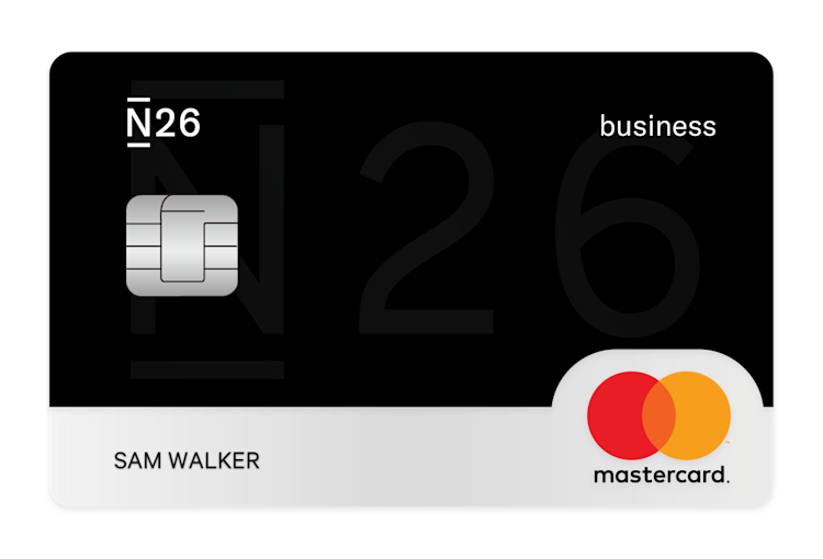 N26 Business Black Mastercard Card.