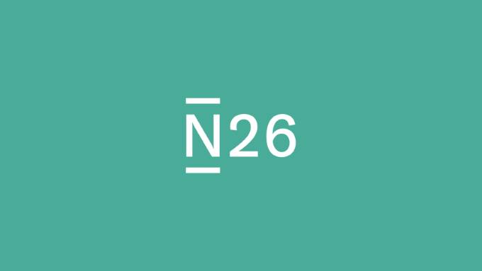 An N26 logo on a Teal colored background.