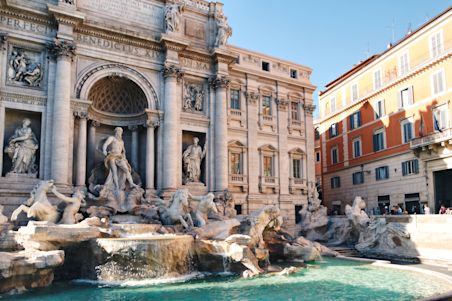 fontana di Trevi, Roma.