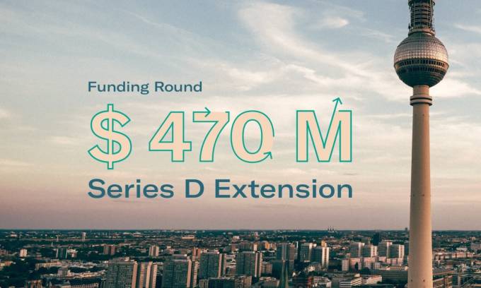 N26 Series D Funding Announcement - 470 million dollars with Berlin tv tower.